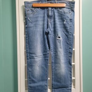 GAP Women's Blue Distressed Jeans